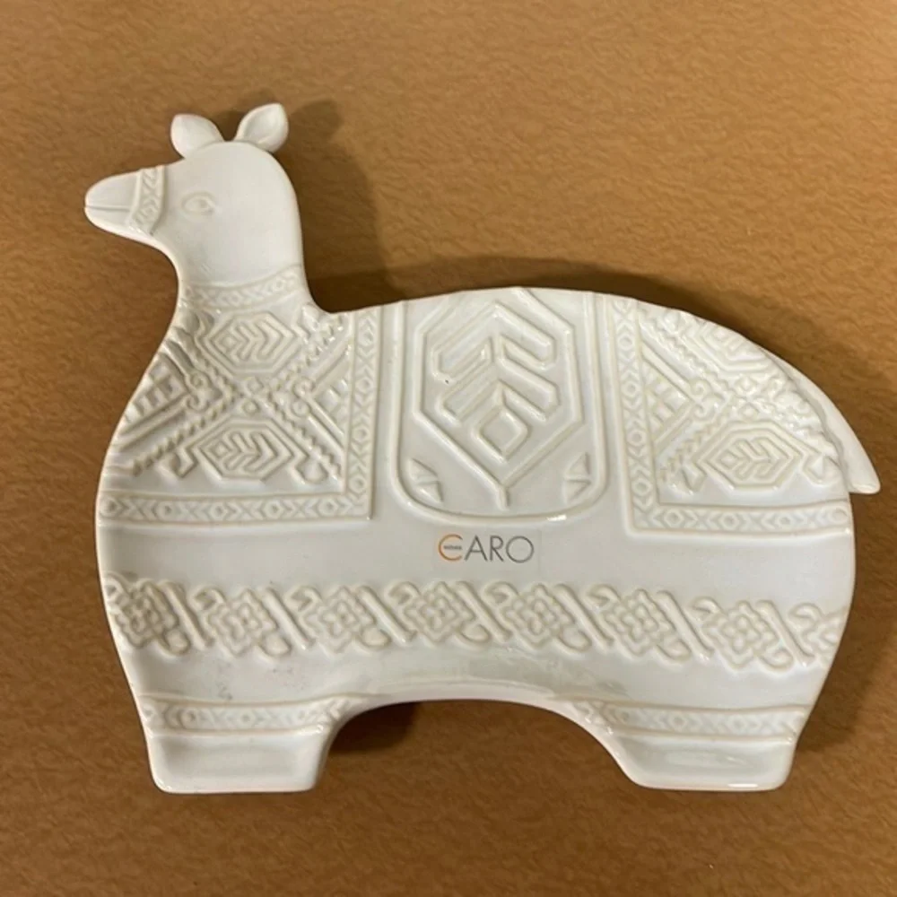 CARO HOME LLAMA PLATE - Picture 1 of 2